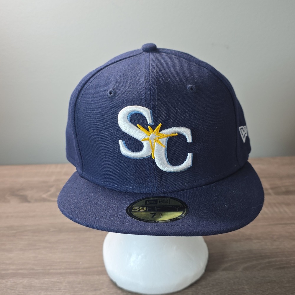 New Era 59FIFTY Charleston RiverDogs MiLB Fitted Hat Navy Blue 7 3/4 70012384